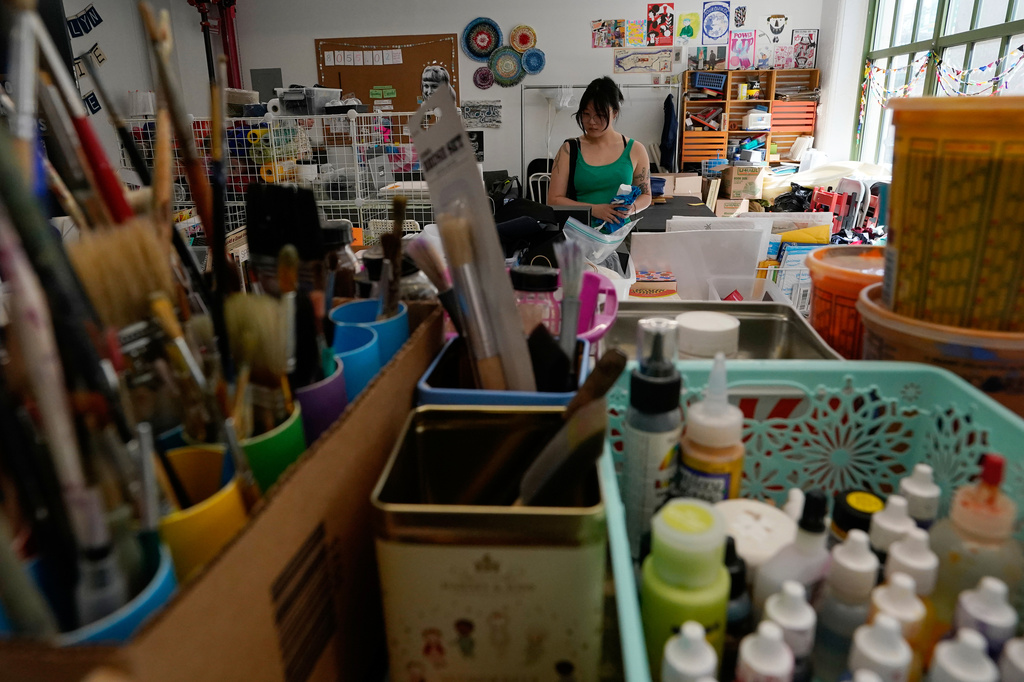 Reuse centers sell used art supplies and cut waste