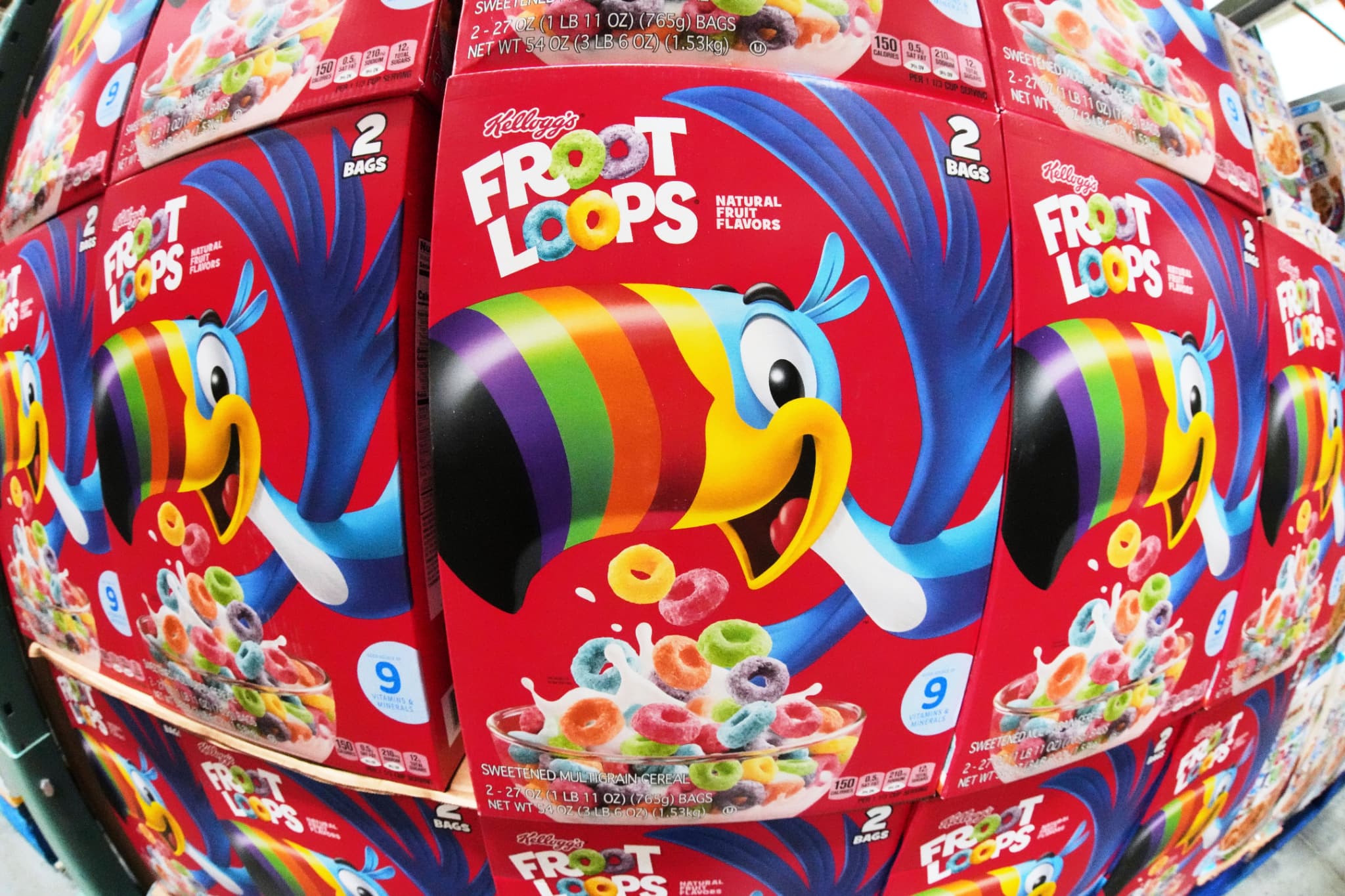 Kellogg to remove artificial coloring from its cereals by year end