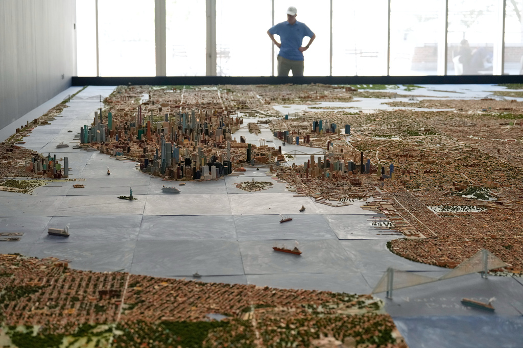 Truck driver’s giant model of New York City goes on display at museum